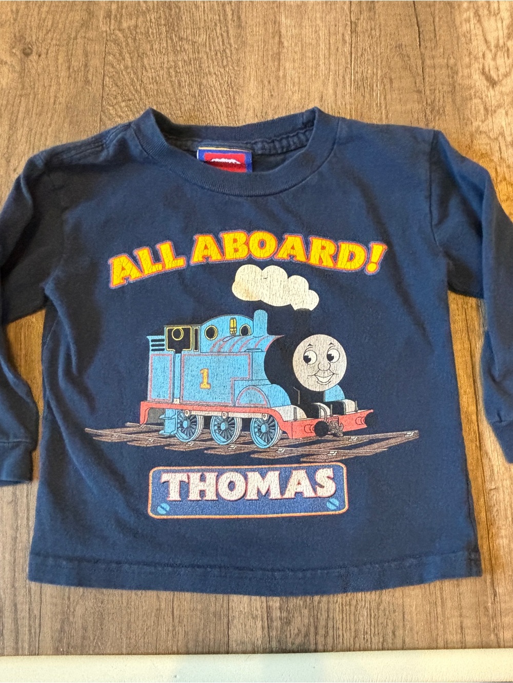 Vintage 2000s Y2K Thomas The Train Long Sleeve Graphic Tee T-shirt 3T